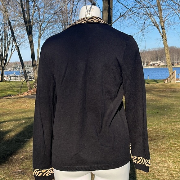 Alfred Dunner zip-up cotton-blend sweater S-M - Picture 5 of 9